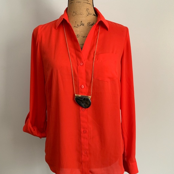 The Limited Red Blouse size Small - Picture 3 of 5